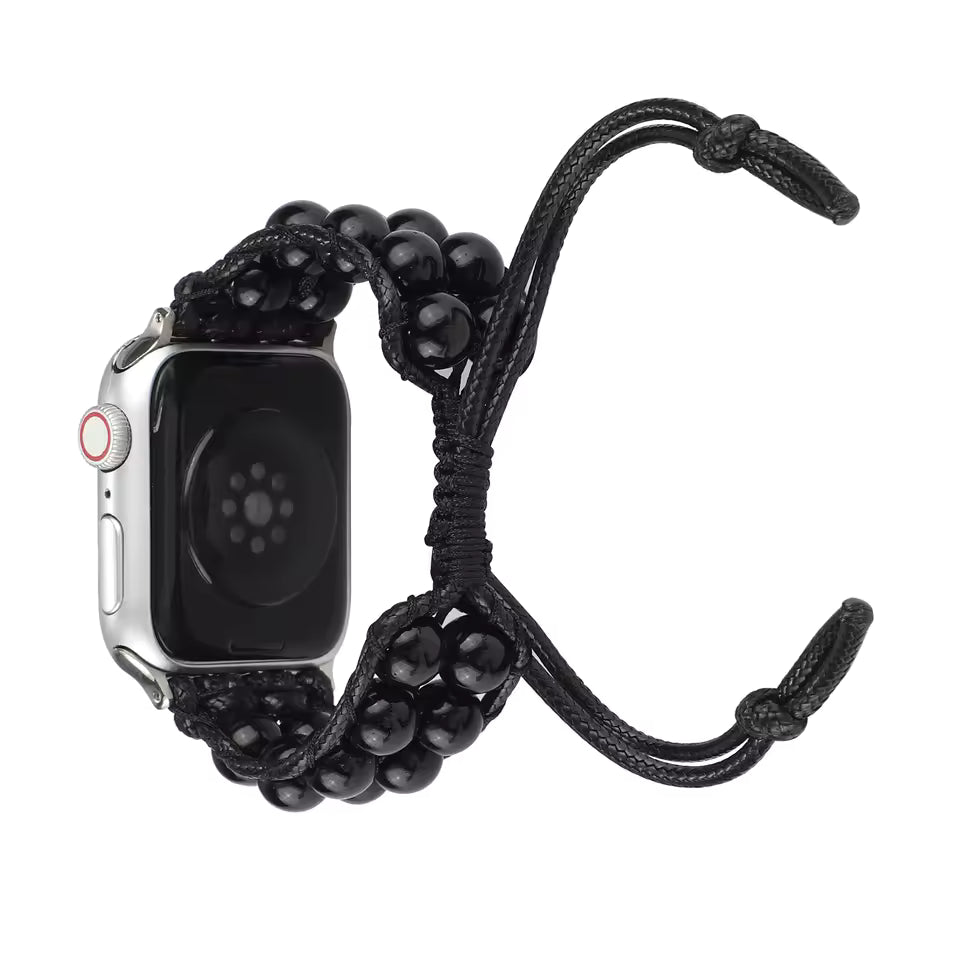 Agate Jewelry Braided Bracelet for Apple Watch Band iWatch Series Ultra2/10/9/8/7/6/5/4/SE