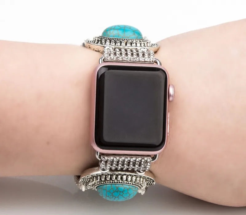 Blue Gemstone Bracelet for Apple Watch Ultra2/10/9/8/7/6/5/4/3/SE