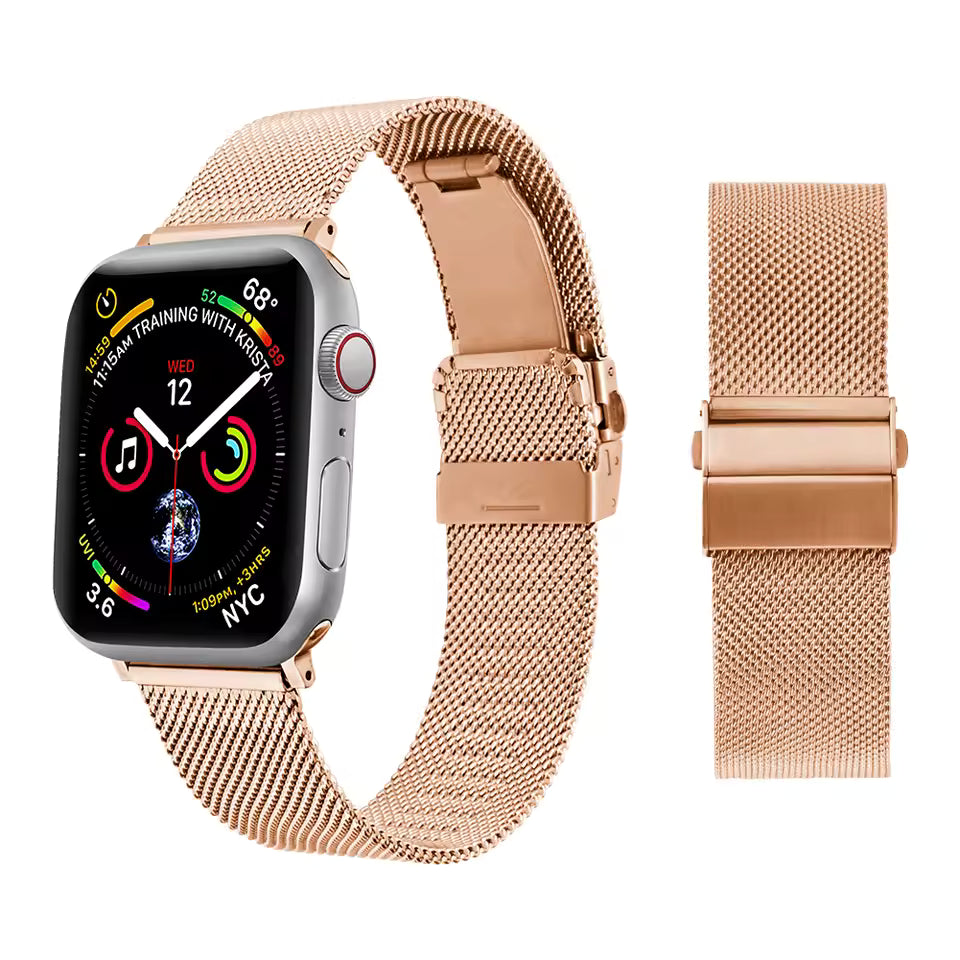 Metal Milanese Bracelet for Apple Watch Band iWatch Series Ultra2/10/9/8/7/6/5/4/SE