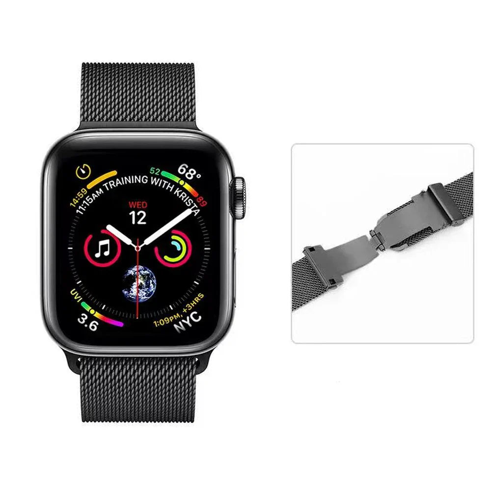 Milanese Metal Bracelet for Apple Watch Band iWatch Series Ultra3/2/9/8/7/6/5/4/11/10/SE