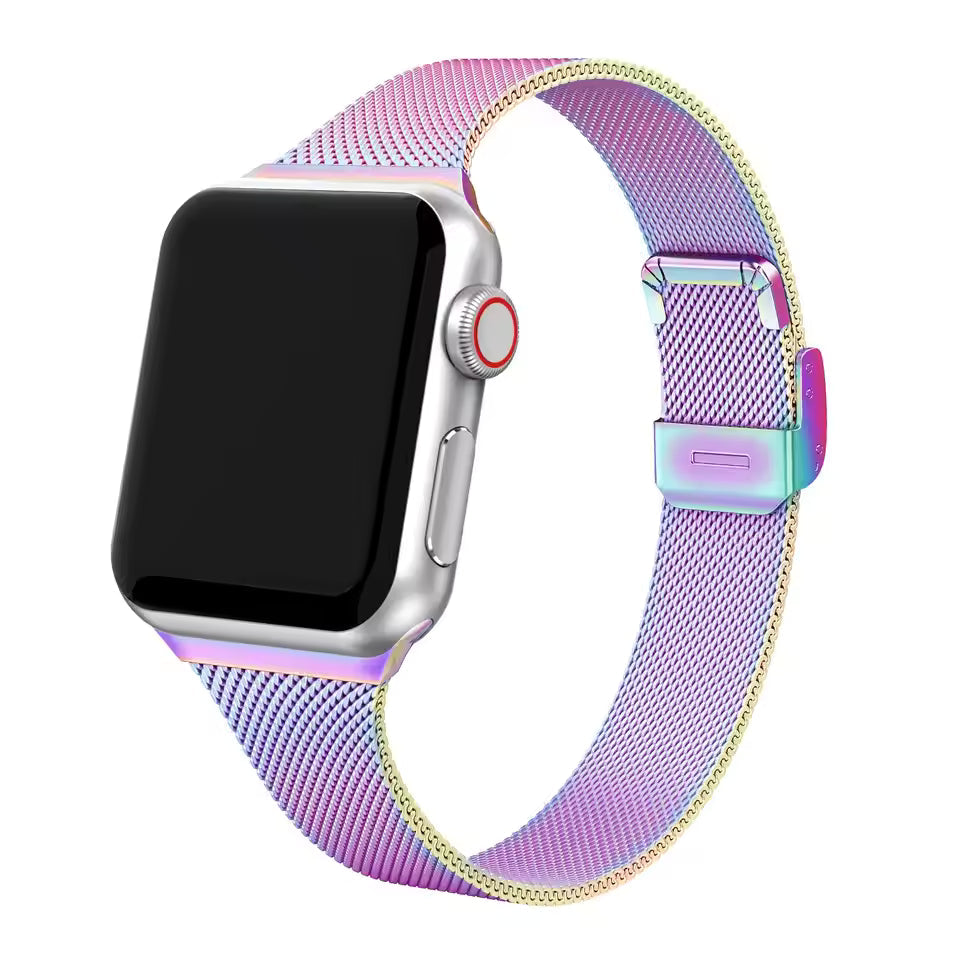 Slim Stainless Steel Strap for Apple Watch Ultra Series 7/6/5/3/SE/8 Band 44mm 45mm 41mm 40mm 49mm 42mm