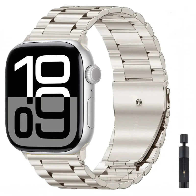 Stainless Steel Bracelet for Apple Watch Ultra3 Band 49mm 46mm 45mm 44mm 42mm 41mm Series 11/10/9/8/7/6/5/4/SE