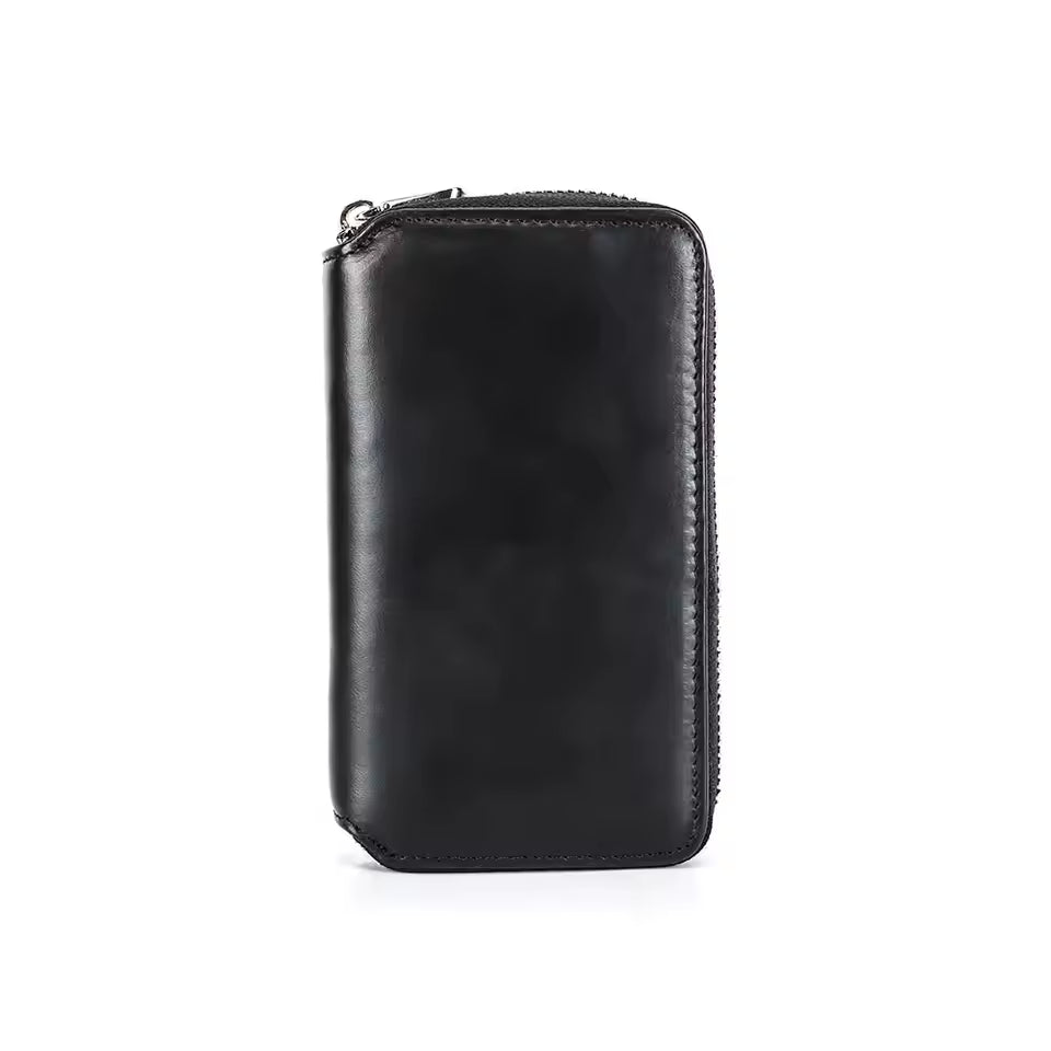 Vintage Genuine Leather 2-Slot Watch Case - Premium Portable Watch Pouch for Gift