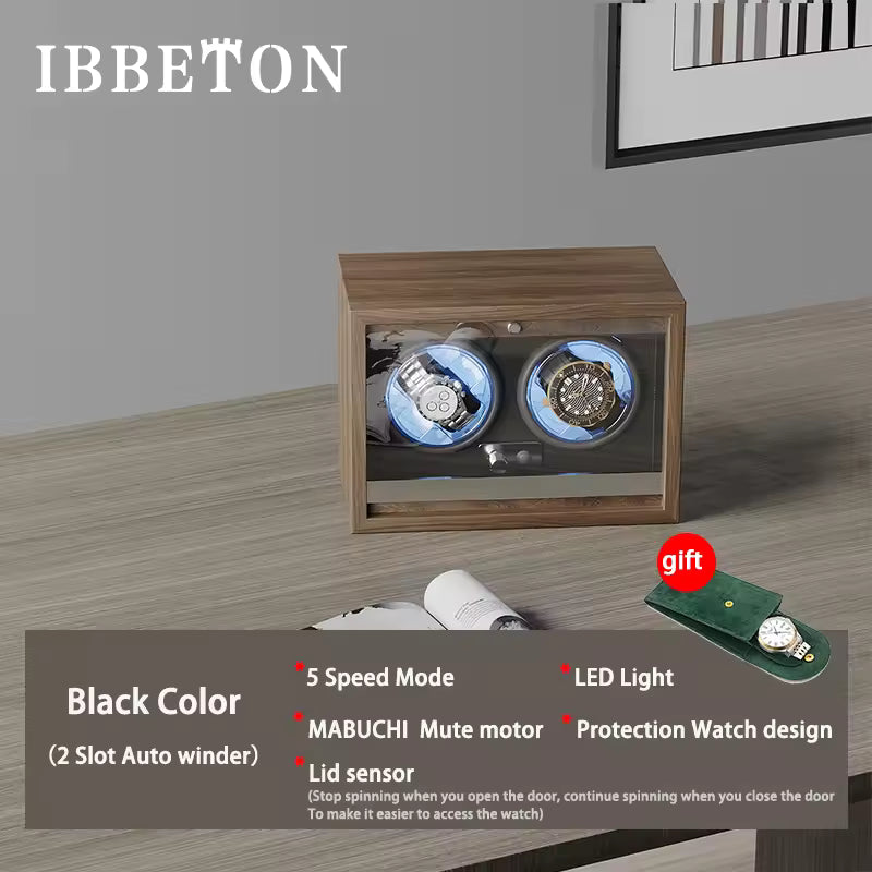 1/2/3/4/6 Slots High-End Automatic Watch Winder - Watch Box with Mabuchi Motor