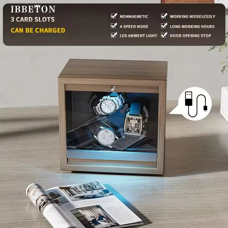 1/2/3/4/6 Slots High-End Automatic Watch Winder - Watch Box with Mabuchi Motor