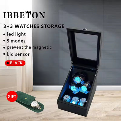 1/2/3/4/6 Slots High-End Automatic Watch Winder - Watch Box with Mabuchi Motor