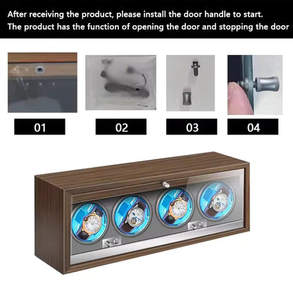 1/2/3/4/6 Slots High-End Automatic Watch Winder - Watch Box with Mabuchi Motor