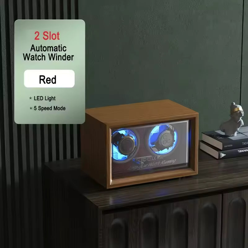 1/2/4/6 Slots Luxury Automatic Watch Winder - Watch Box with Mabuchi Mute Motor