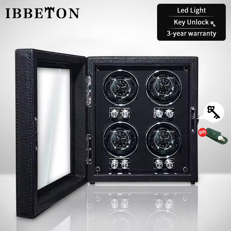 1/2/4/6 Slots Luxury Automatic Watch Winder - Watch Box with Mabuchi Mute Motor
