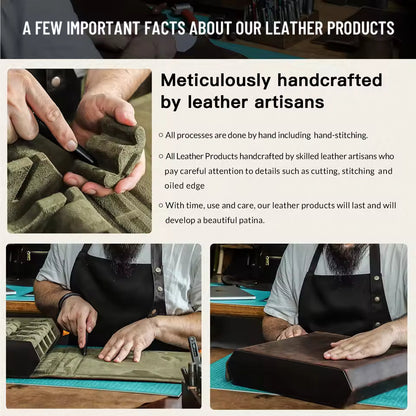 12/16/20 Slots Genuine Leather Watch Box - Luxury Watch Organizer Gift for Men