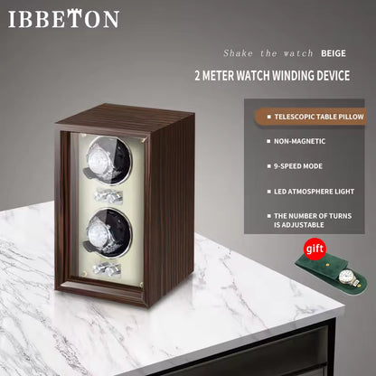 2/4/6 Slots High-End Automatic Watch Winder - Luxury Watch Box with Mabuchi Motor