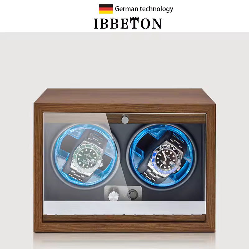 2/4 Slots High-End Luxury Wood Watch Winder - Automatic Watch Box with Mabuchi Motor