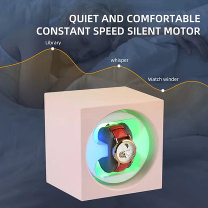 2-Slot Mechanical Watch Winder - Silent Automatic Rotator Watch Box