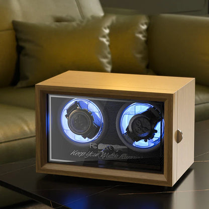 High-End Luxury Wood Watch Winder - 2/4/6 Slot Automatic Watch Box with Mabuchi Motor