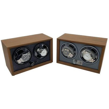 Luxury Wooden Automatic Watch Winder Box - USB Powered with Quiet Motor for Mechanical Watches