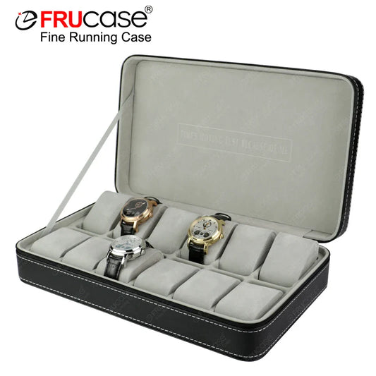 PU Leather Watch Box - Elegant Watch Case for Quartz Watches and Jewelry Display