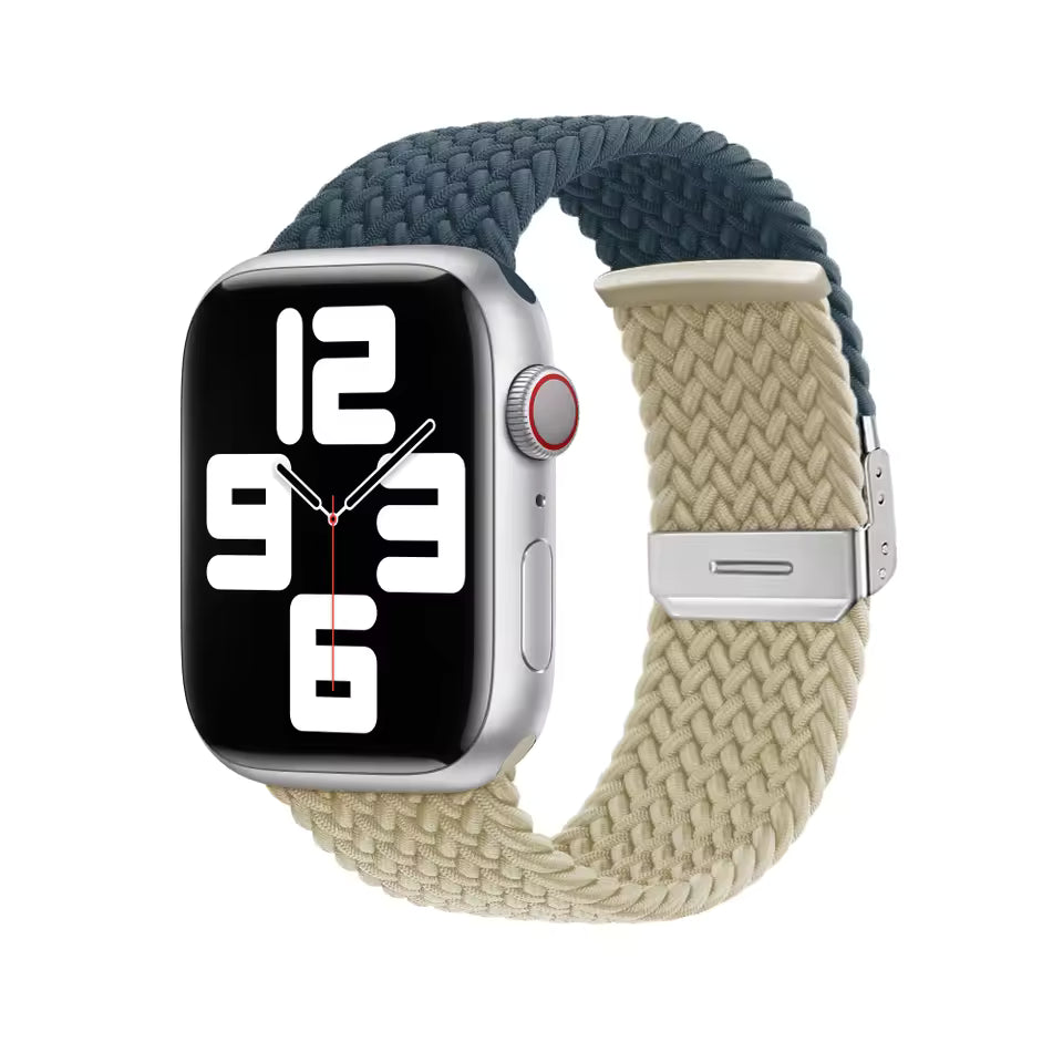 Adjustable Braided Nylon Strap for Apple Watch Ultra Band 49mm 46mm 45mm 44mm 41mm 42mm 40mm Series 11/10/9/8/7/6/5/SE