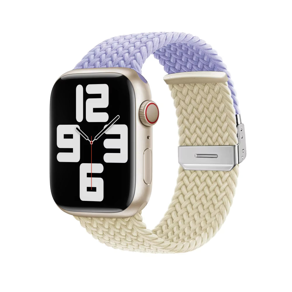 Adjustable Braided Nylon Strap for Apple Watch Ultra Band 49mm 46mm 45mm 44mm 41mm 42mm 40mm Series 11/10/9/8/7/6/5/SE