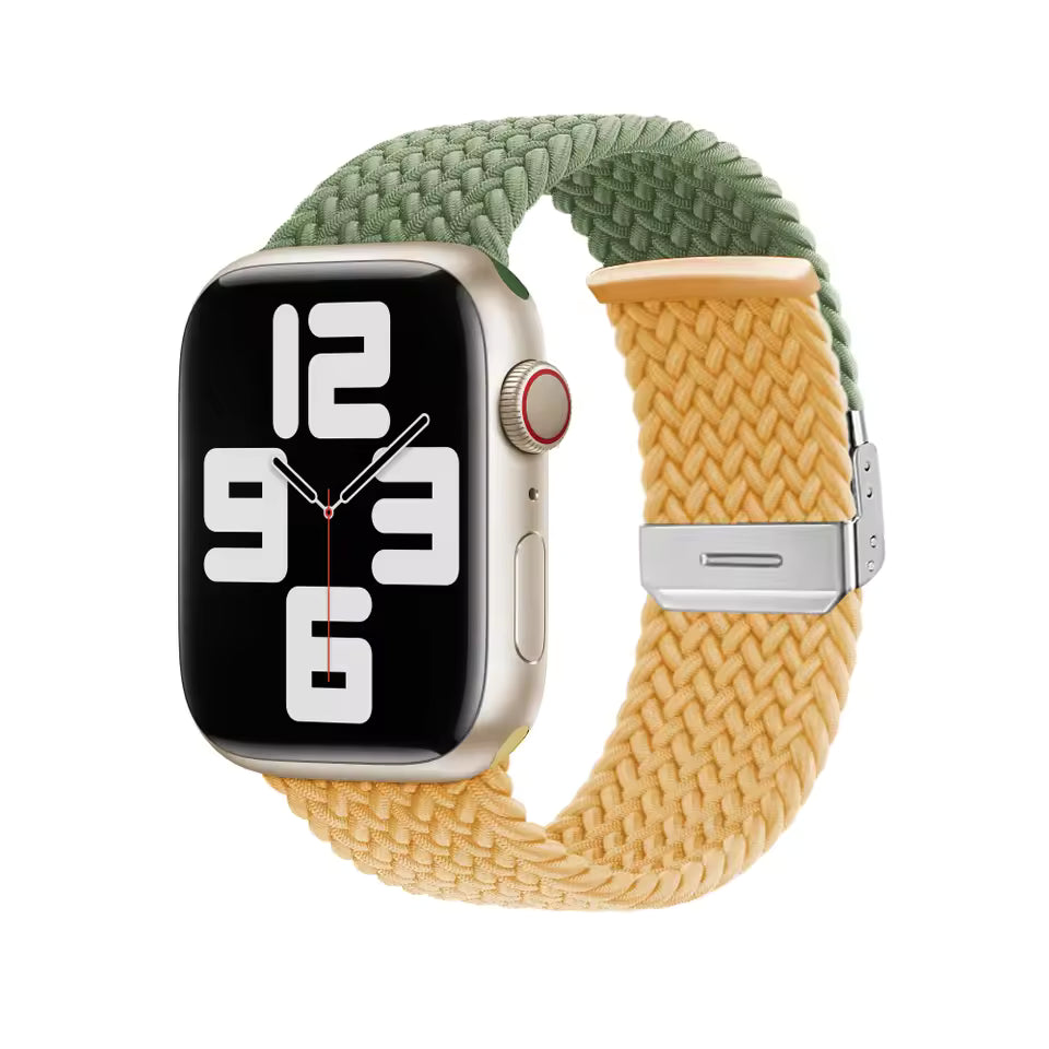 Adjustable Braided Nylon Strap for Apple Watch Ultra Band 49mm 46mm 45mm 44mm 41mm 42mm 40mm Series 11/10/9/8/7/6/5/SE