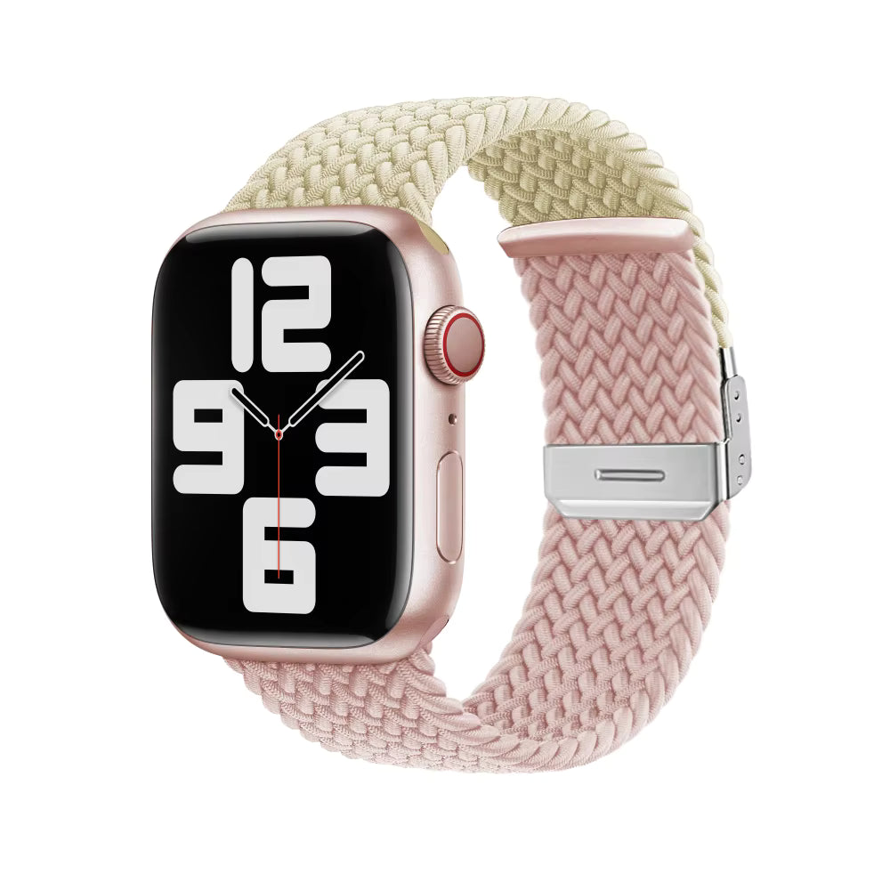 Adjustable Braided Nylon Strap for Apple Watch Ultra Band 49mm 46mm 45mm 44mm 41mm 42mm 40mm Series 11/10/9/8/7/6/5/SE