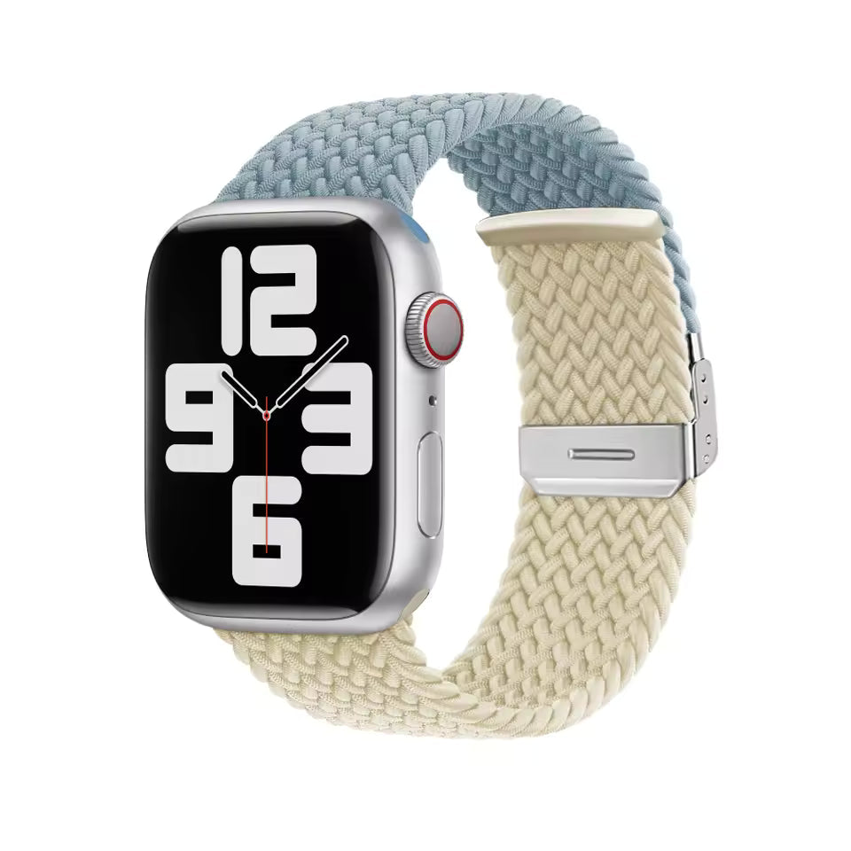 Adjustable Braided Nylon Strap for Apple Watch Ultra Band 49mm 46mm 45mm 44mm 41mm 42mm 40mm Series 11/10/9/8/7/6/5/SE