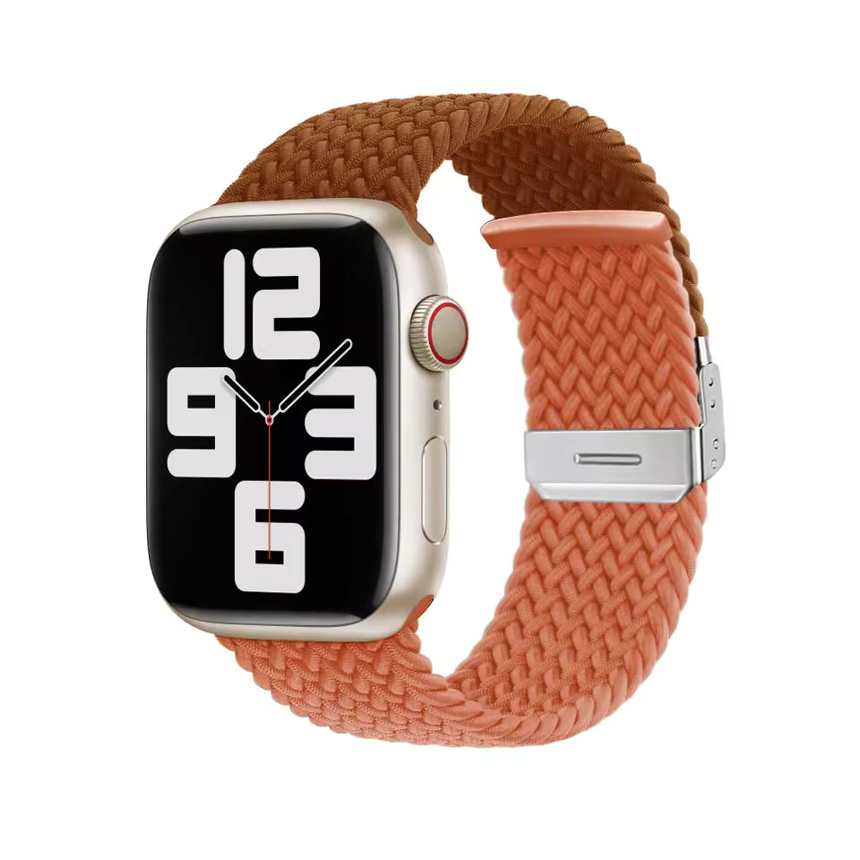 Adjustable Braided Nylon Strap for Apple Watch Ultra Band 49mm 46mm 45mm 44mm 41mm 42mm 40mm Series 11/10/9/8/7/6/5/SE