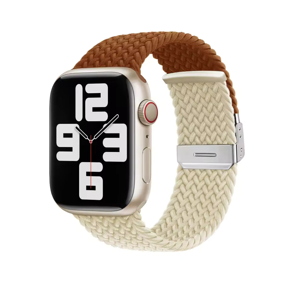 Adjustable Braided Nylon Strap for Apple Watch Ultra Band 49mm 46mm 45mm 44mm 41mm 42mm 40mm Series 11/10/9/8/7/6/5/SE