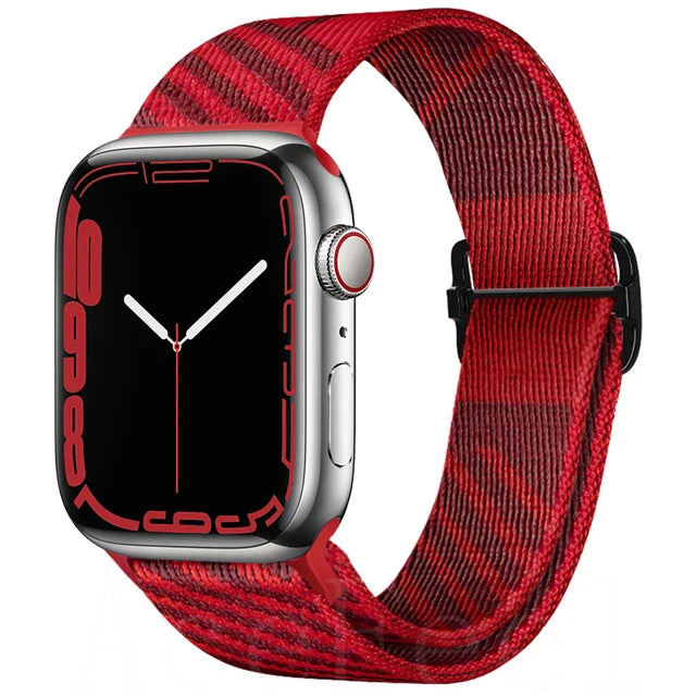 Adjustable Nylon Strap for Apple Watch Band iWatch Series Ultra/11/10/9/8/7/6/5/4/SE