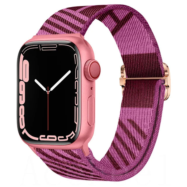 Adjustable Nylon Strap for Apple Watch Band iWatch Series Ultra/11/10/9/8/7/6/5/4/SE