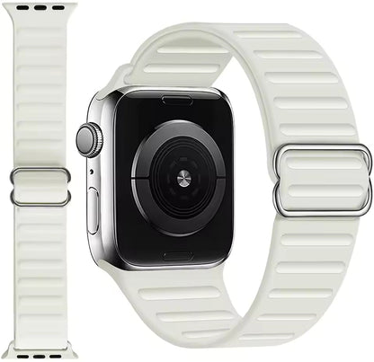 Adjustable Silicone Bracelet for Apple Watch Band iWatch Series Ultra/2/10/9/8/7/6/5/4/SE2