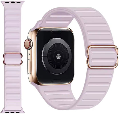 Adjustable Silicone Bracelet for Apple Watch Band iWatch Series Ultra/2/10/9/8/7/6/5/4/SE2