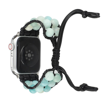 Agate Jewelry Braided Bracelet for Apple Watch Band iWatch Series Ultra2/10/9/8/7/6/5/4/SE