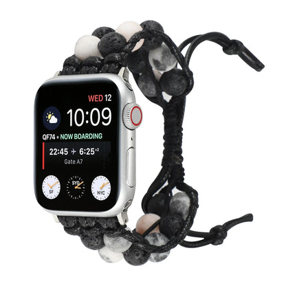 Agate Jewelry Braided Bracelet for Apple Watch Band iWatch Series Ultra2/10/9/8/7/6/5/4/SE
