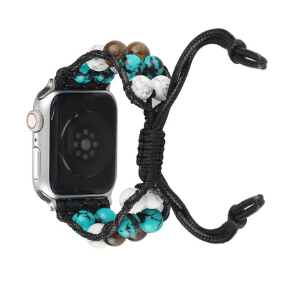 Agate Jewelry Braided Bracelet for Apple Watch Band iWatch Series Ultra2/10/9/8/7/6/5/4/SE