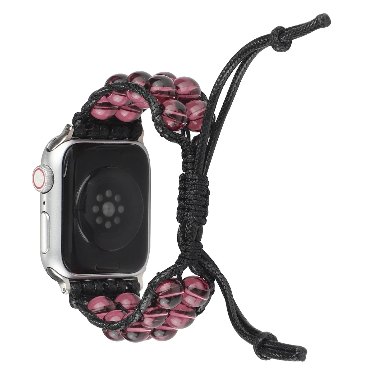 Agate Jewelry Braided Bracelet for Apple Watch Band iWatch Series Ultra2/10/9/8/7/6/5/4/SE