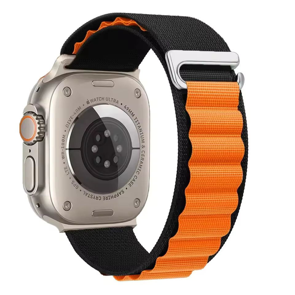 Alpine Nylon Sports Bracelet for Apple Watch Ultra3 Band 46mm 49mm 45mm 41mm 44mm 40mm 42mm Series 11/10/9/8/7/6/5/4/3/SE