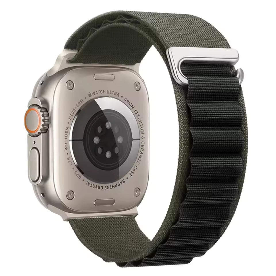 Alpine Nylon Sports Bracelet for Apple Watch Ultra3 Band 46mm 49mm 45mm 41mm 44mm 40mm 42mm Series 11/10/9/8/7/6/5/4/3/SE