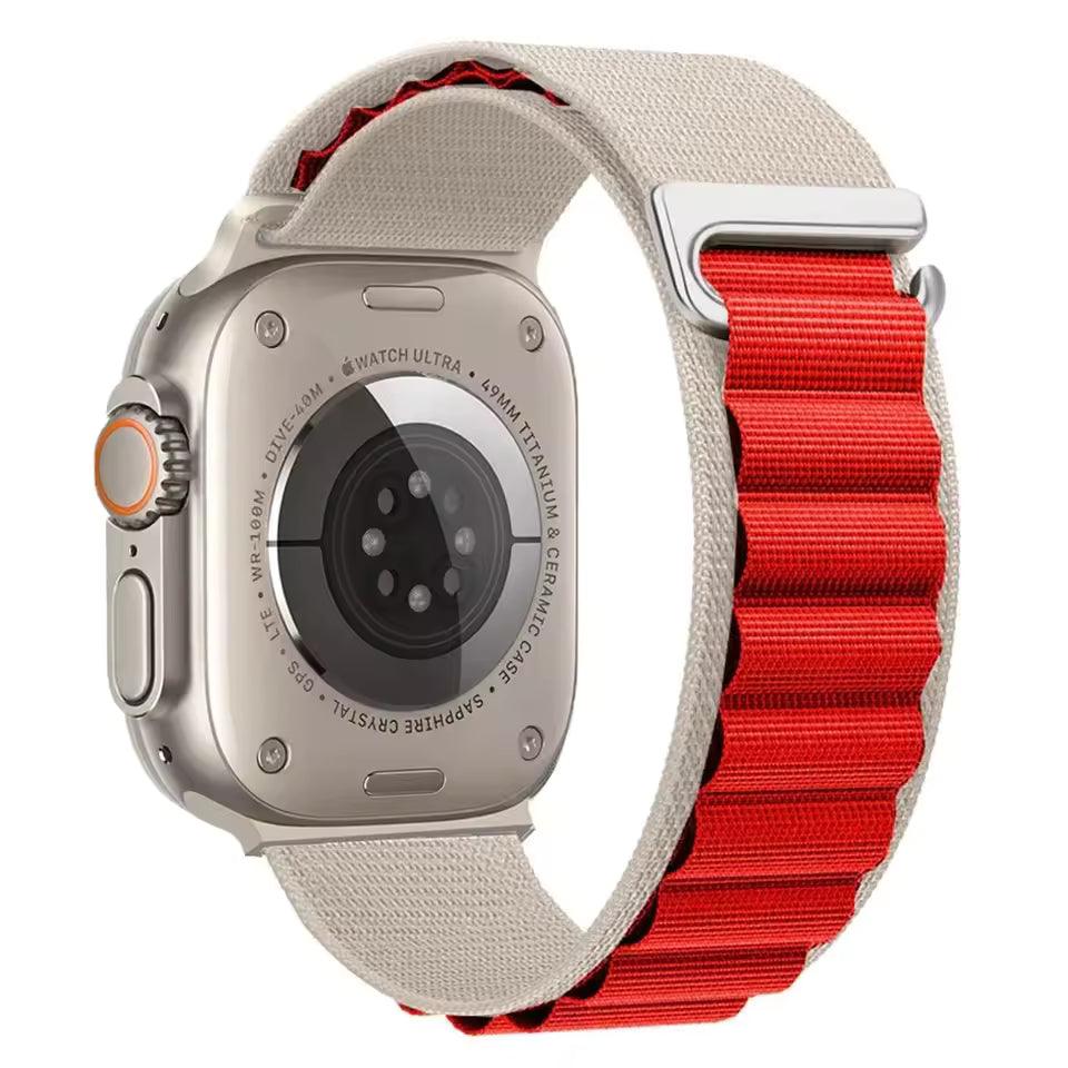 Alpine Nylon Sports Bracelet for Apple Watch Ultra3 Band 46mm 49mm 45mm 41mm 44mm 40mm 42mm Series 11/10/9/8/7/6/5/4/3/SE