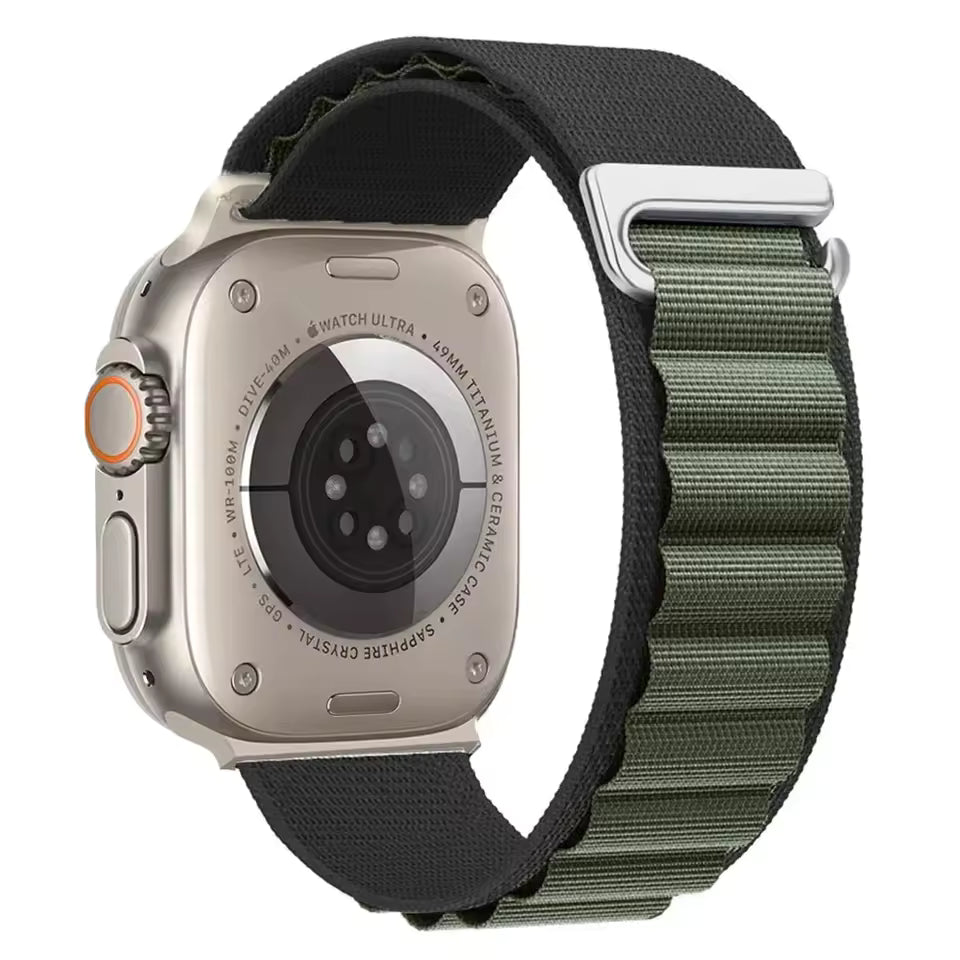Alpine Nylon Sports Bracelet for Apple Watch Ultra3 Band 46mm 49mm 45mm 41mm 44mm 40mm 42mm Series 11/10/9/8/7/6/5/4/3/SE