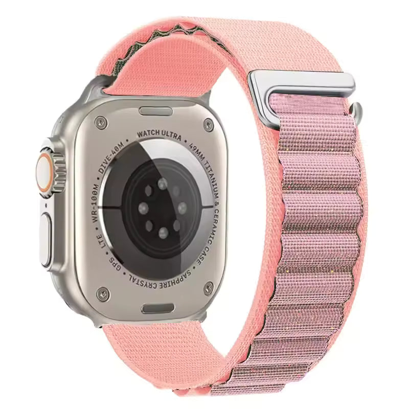 Alpine Nylon Sports Bracelet for Apple Watch Ultra3 Band 46mm 49mm 45mm 41mm 44mm 40mm 42mm Series 11/10/9/8/7/6/5/4/3/SE