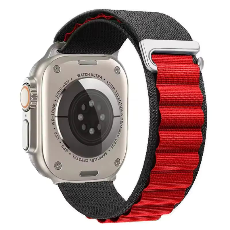 Alpine Nylon Sports Bracelet for Apple Watch Ultra3 Band 46mm 49mm 45mm 41mm 44mm 40mm 42mm Series 11/10/9/8/7/6/5/4/3/SE