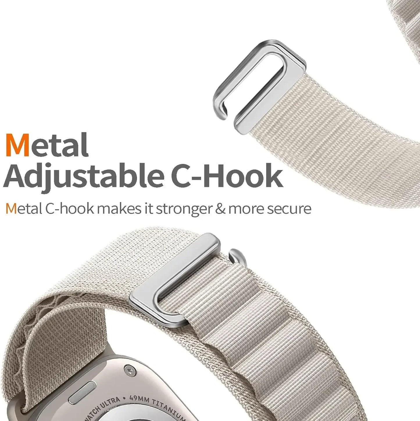 Alpine Nylon Sports Bracelet for Apple Watch Ultra3 Band 46mm 49mm 45mm 41mm 44mm 40mm 42mm Series 11/10/9/8/7/6/5/4/3/SE