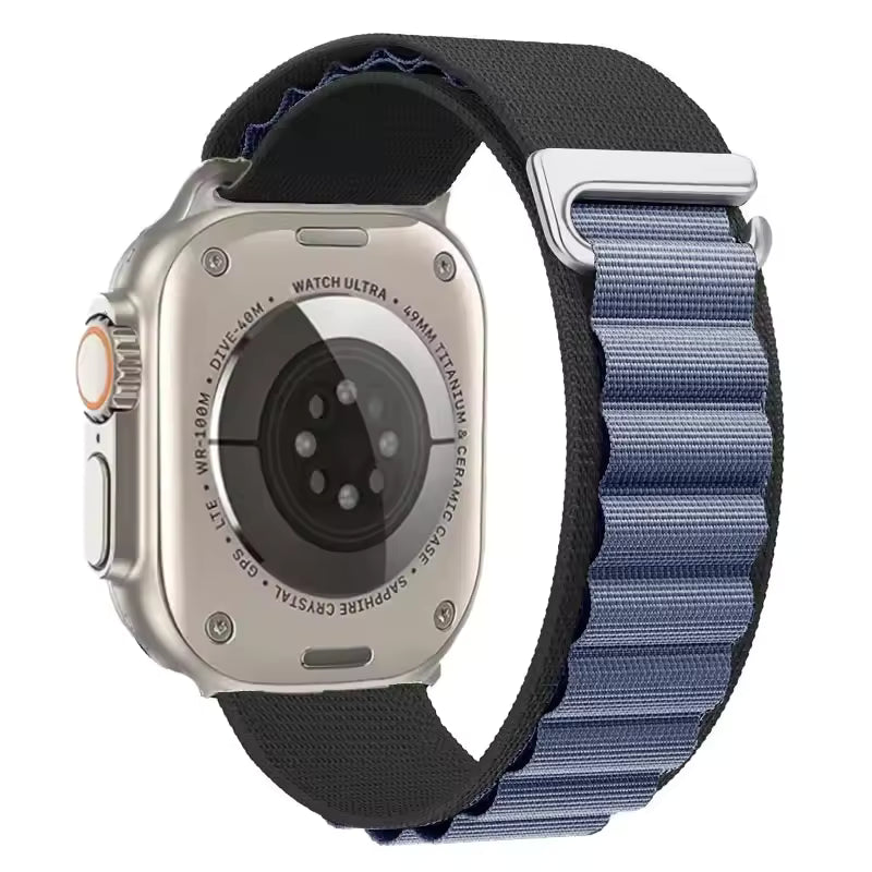 Alpine Nylon Sports Bracelet for Apple Watch Ultra3 Band 46mm 49mm 45mm 41mm 44mm 40mm 42mm Series 11/10/9/8/7/6/5/4/3/SE