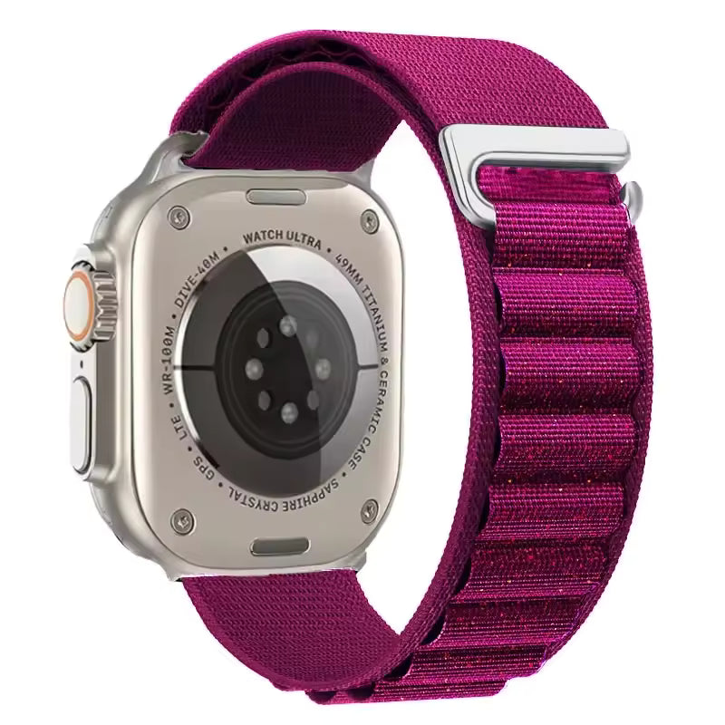 Alpine Nylon Sports Bracelet for Apple Watch Ultra3 Band 46mm 49mm 45mm 41mm 44mm 40mm 42mm Series 11/10/9/8/7/6/5/4/3/SE