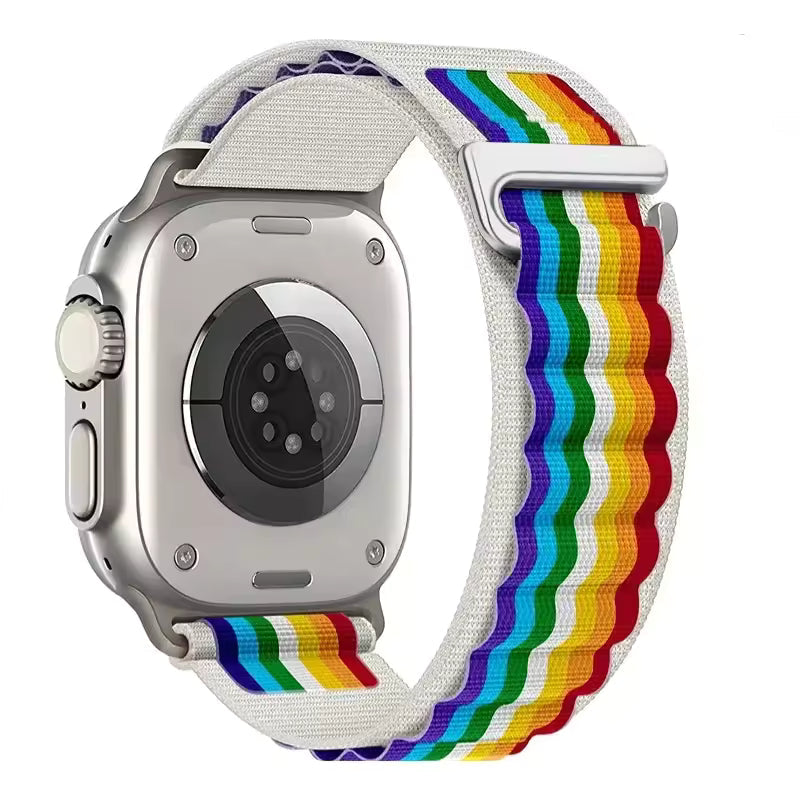 Alpine Nylon Sports Bracelet for Apple Watch Ultra3 Band 46mm 49mm 45mm 41mm 44mm 40mm 42mm Series 11/10/9/8/7/6/5/4/3/SE
