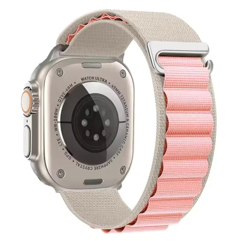 Alpine Nylon Sports Bracelet for Apple Watch Ultra3 Band 46mm 49mm 45mm 41mm 44mm 40mm 42mm Series 11/10/9/8/7/6/5/4/3/SE