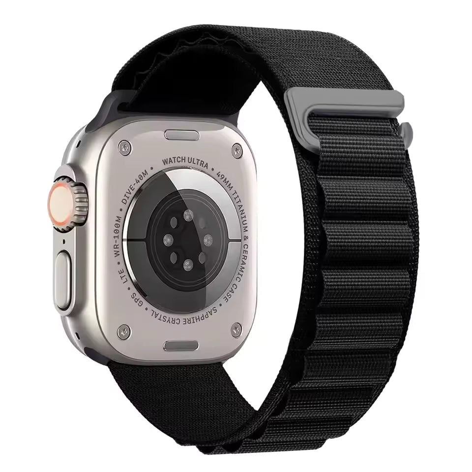 Alpine Nylon Sports Bracelet for Apple Watch Ultra3 Band 46mm 49mm 45mm 41mm 44mm 40mm 42mm Series 11/10/9/8/7/6/5/4/3/SE