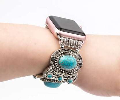 Blue Gemstone Bracelet for Apple Watch Ultra2/10/9/8/7/6/5/4/3/SE