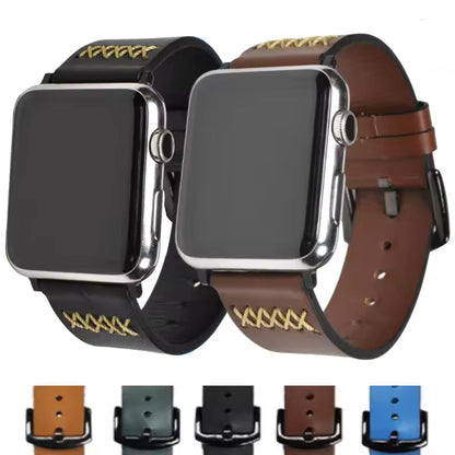 Leather Strap for Apple Watch Band iWatch Series 10/9/8/7/6/5/4/SE/2