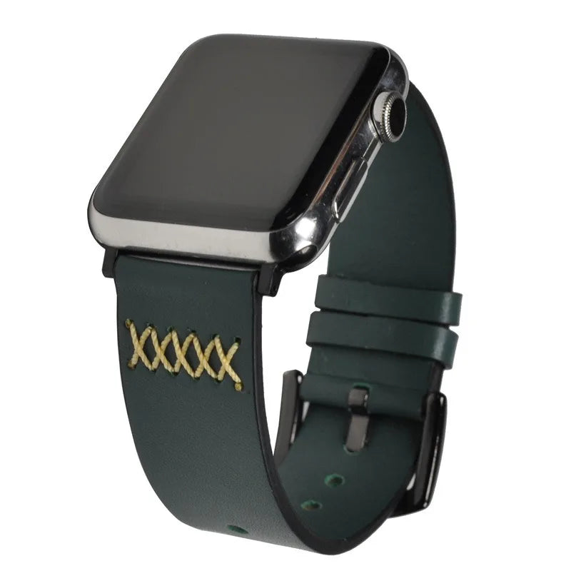 Leather Strap for Apple Watch Band iWatch Series 10/9/8/7/6/5/4/SE/2